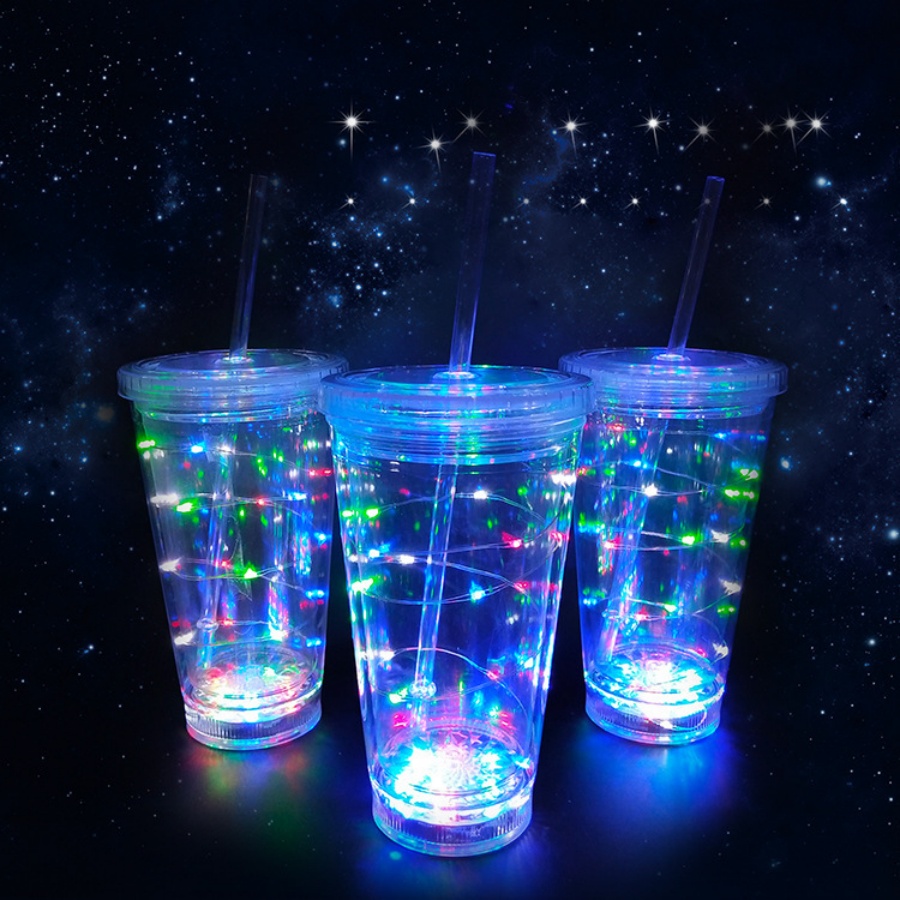 15oz LED Light-up Straw Cup