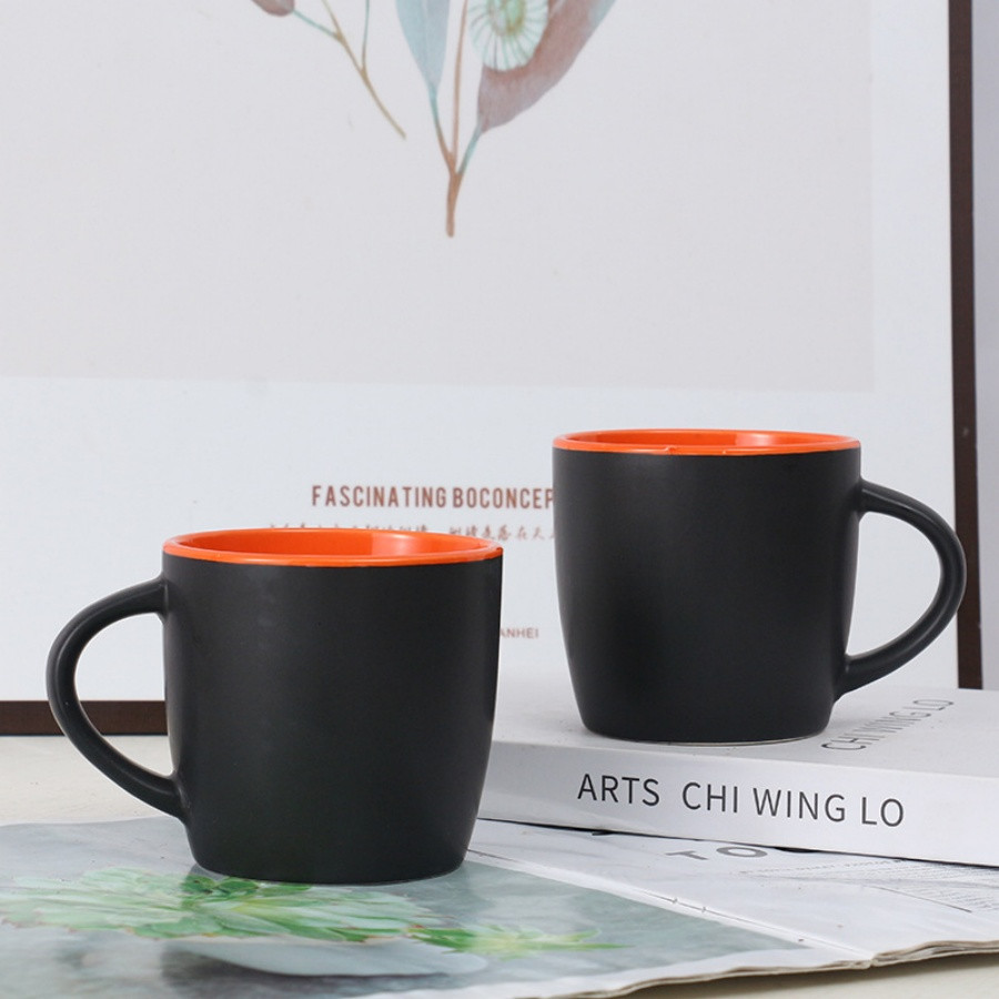 12oz Double-Tone Matte Ceramic Cup