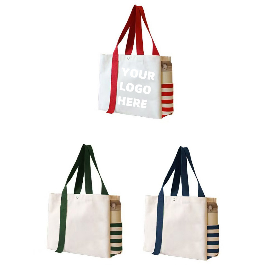 Custom-Logo Canvas Tote Bag