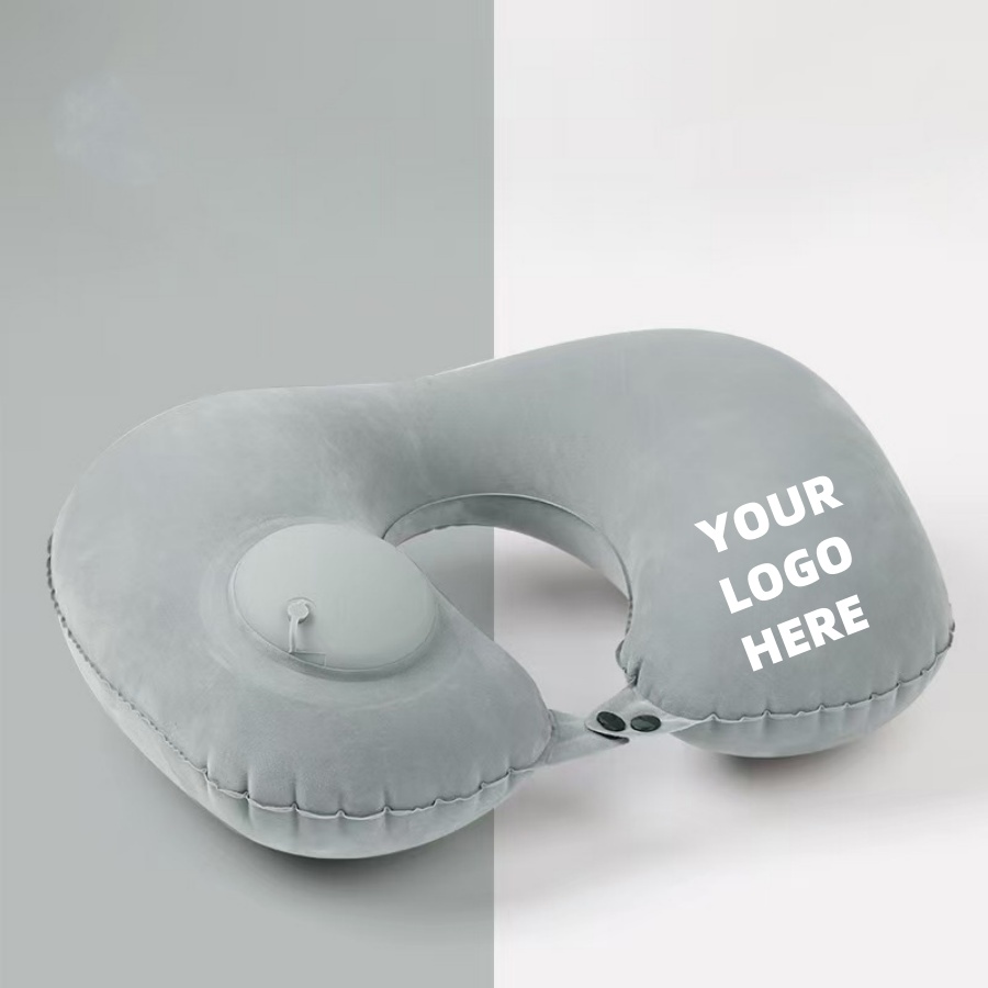 Press-Inflate U-shaped Neck Pillow
