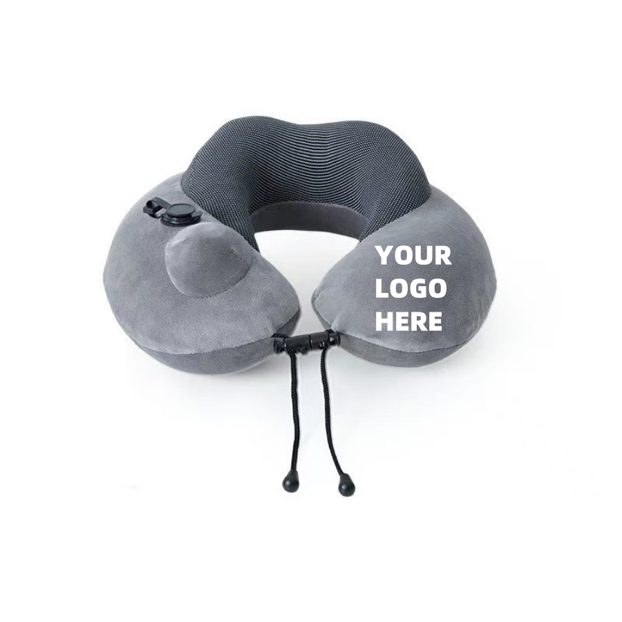 Innovative Design PP Cotton+Inflatable Neck-Protecting U-shaped Pillow