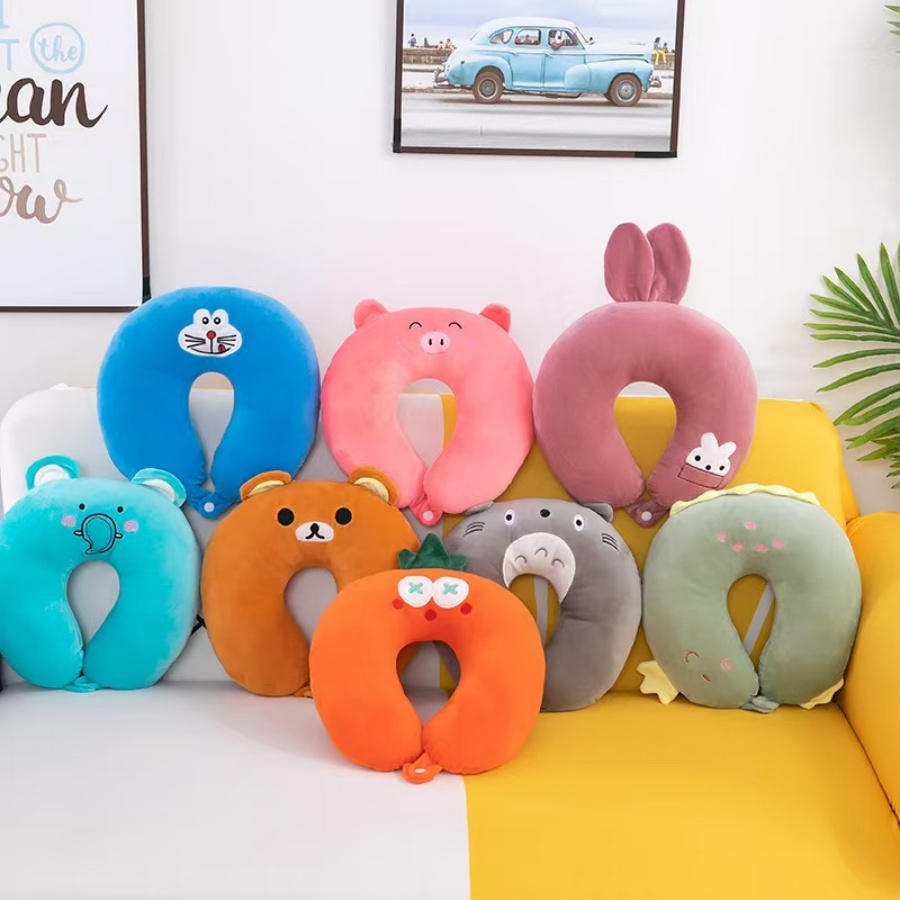 PP Cotton Cartoon U-shaped Neck Pillow