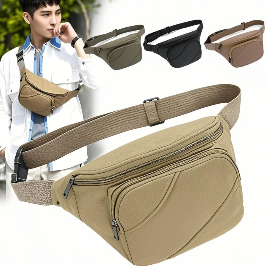 New Multifunctional Canvas Sports Waist Bag